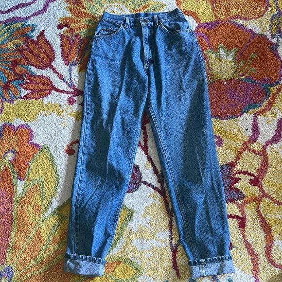 VINTAGE SIZE 10 LONG LEE MOM JEANS - Picture 2 of 8